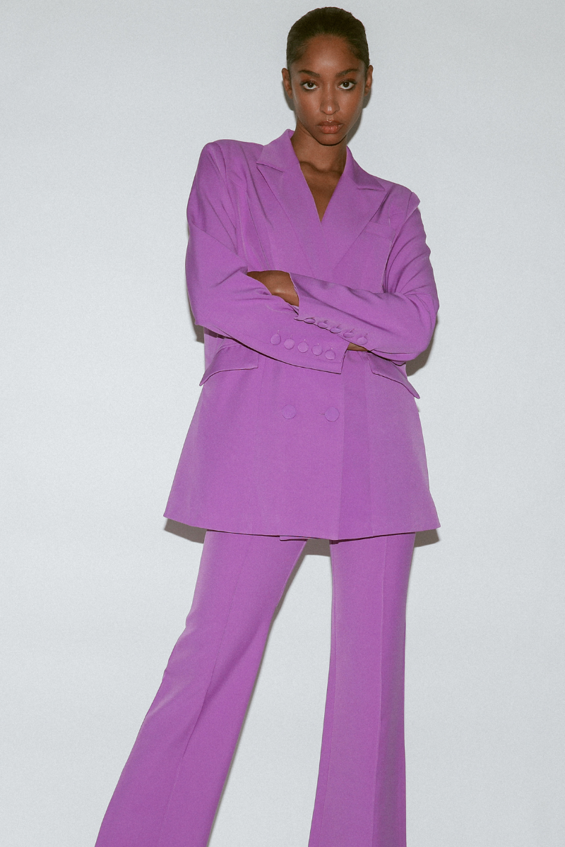 Purple Luxe Wide Leg Trouser Purple Luxe Wide Leg Trouser